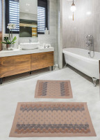 Набор ковриков для ванной комнаты Diva Kareli Blue 60*100+50*60
