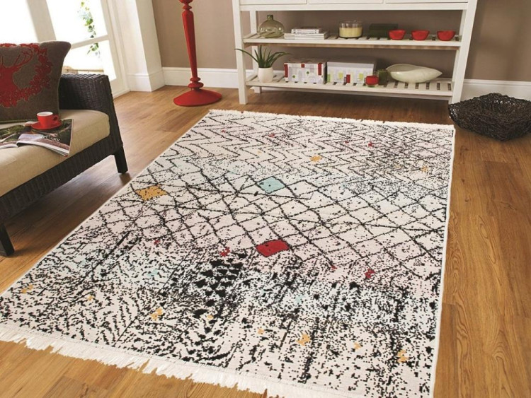 Коврик универсальный двусторонний Izzihome Albeni Beyaz ALB3 80x150