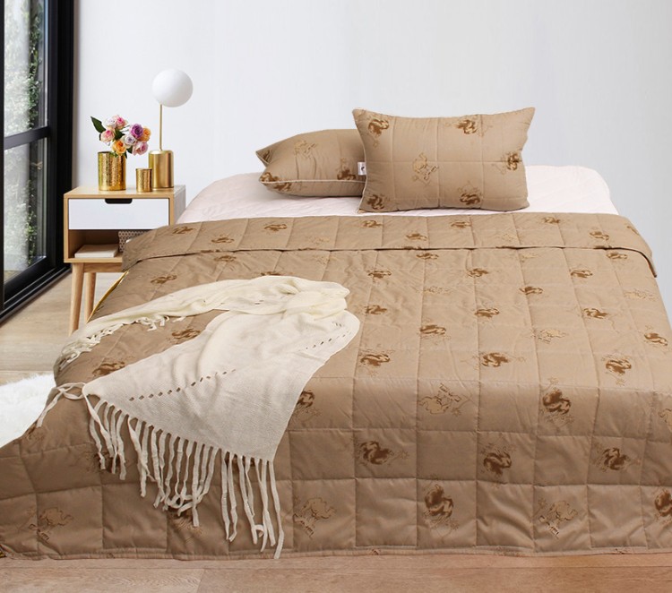 Летнее одеяло 1,5-спальное облегченное Tag tekstil Camel 145x215