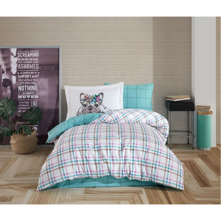Постельное белье Poplin Hobby Monart мятный полуторный