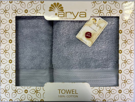 Набор полотенец жаккард Arya Touch светло-голубой 50x90 и 70x140