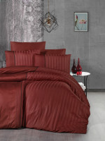 Постельный комплект из сатина де люкс First Choice DLX-226 Modalife cinnamon евро