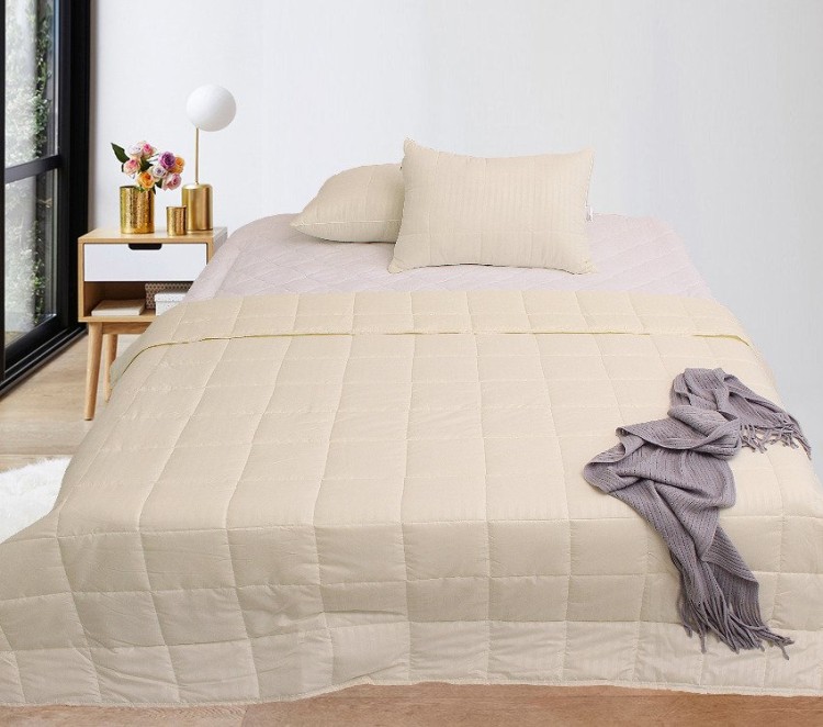 2-спальное летнее одеяло облегченное Tag tekstil Stripe 175x215