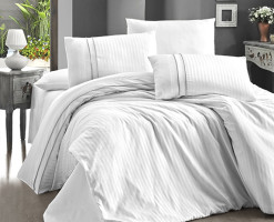 Постельное белье First Choice DLX-S22 Stripe Style beyaz евро