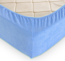 Простынь махровая на резинке TAG Placid Blue