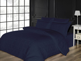 Двоспальний Євро комплект Gold Soft Life Livio Blue Жаккард