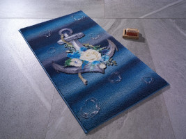 Коврик для ванной Confetti Romantic Anchor K. Mavi 57x100
