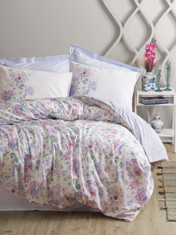 Постельное белье Cotton Box Adsila Mavi евро