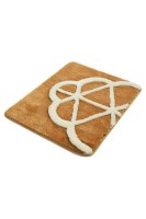 Коврик в ванну коричневый Chilai Home Sofya karamel 50x60