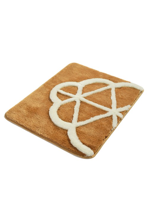 Коврик в ванну коричневый Chilai Home Sofya karamel 50x60