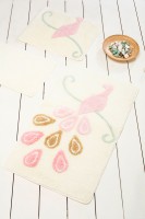 Коврик для ванной Chilai Home Tavus Kusu Ecru 60x100
