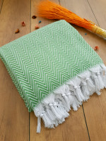Плед из 100% хлопка Diva Jade Green 205*200