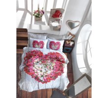 Постельное белье 3D ранфорс Cotton Box Garden vizon евро