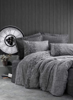 Комплект постельного белья Cotton Box Plain Sooty Gri евро