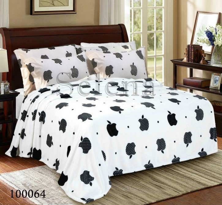 Комплект постельного белья бязь люкс Selena 100064 Apple Paradise white