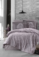 Постельное белье из люкс сатина First Choice S-471 Milena lavender евро