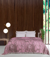 Плед из 100% хлопка Diva Kiparis Pink 205*200