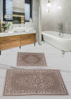 Набор ковриков для ванной комнаты Diva Sultana Brown 60*100+50*60