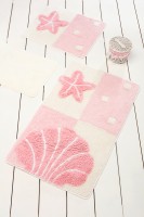 Коврик ванный Chilai Home Deniz Yildizi Pink 60x100