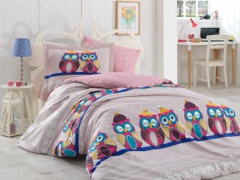 Постельное белье Poplin Hobby Linda сиреневый полуторный