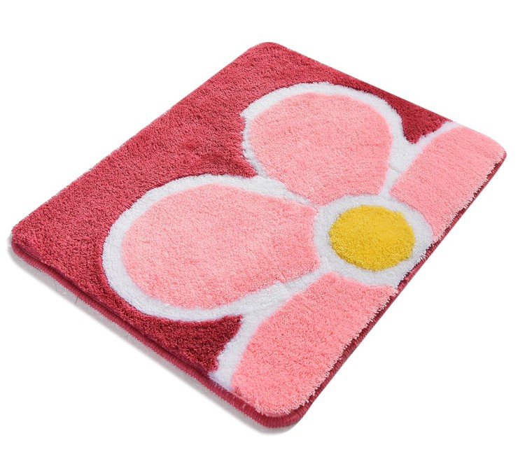 Коврик для ванной Chilai Home Flower Fusya 50x60