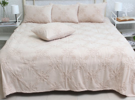 Комплект покрывало и наволочки Tag tekstil Mystery beige