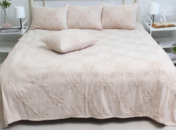 Комплект покрывало и наволочки Tag tekstil Mystery beige