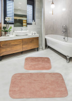 Набор ковриков для ванной комнаты Diva Gold Pudra 60*100+50*60
