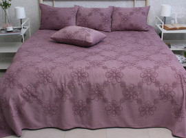 Комплект покрывало и наволочки Tag tekstil Mystery violet