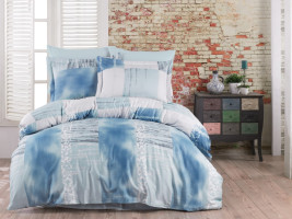 Постельное белье сатин Class Arcadia blue евро