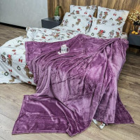 Плед из велсофта LeLIT фланель 150x200 розовый