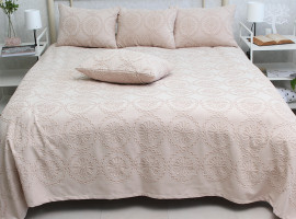 Комплект покрывало и наволочки Tag tekstil Tessa beige