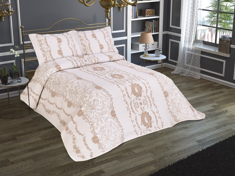 Покрывало с наволочками Jackline Pano Fiore Somon 240x260