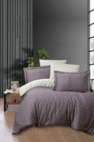 Постельное белье сатин люкс First Choice Point lilac евро