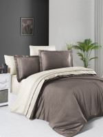 Постельный комплект First Choice S-416 Serenity mink & cream евро
