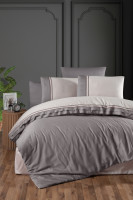 Постельное белье сатин де люкс First Choice Groovy quick silver евро