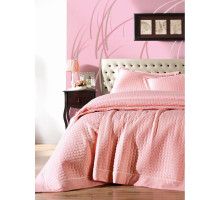 Покрывало с наволочками Cotton Box Diamond pudra 230x260