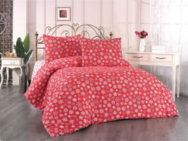 Постельное белье Belizza фланель Draw Red