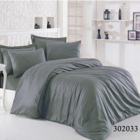 Комплект постельного белья сатин Selena 302033 Gray