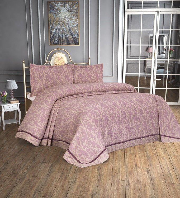 Покрывало с наволочками Tropik Home Pandora Bamboo Lila 1228-6 240x260
