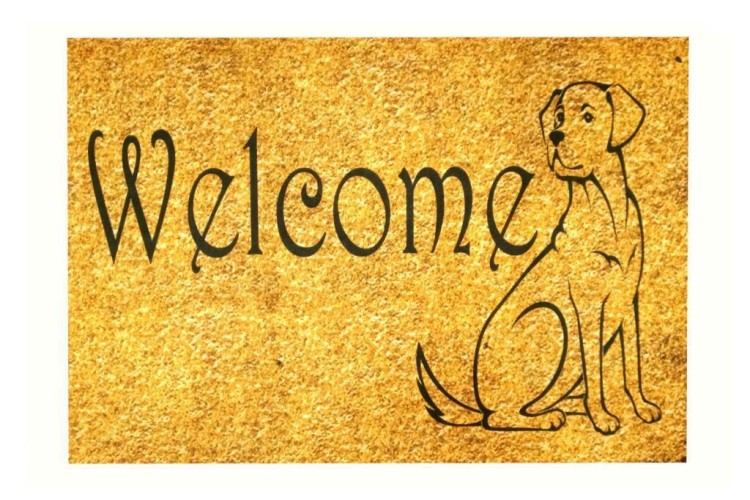 Коврик придверный IzziHome Peppina Kapi Welcome Dog 40x60