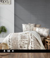 Постельное белье ранфорс First Choice Deer brown евро