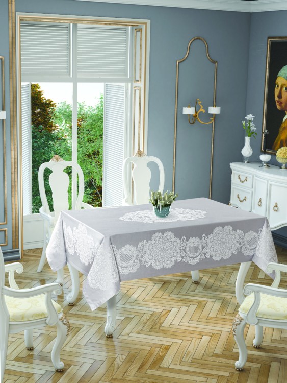 Скатерть Tropik Home Royal Grey 5699-3 150x220