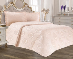 Комплект покрывало и наволочки Tropik Home Lotus Rose 220x230