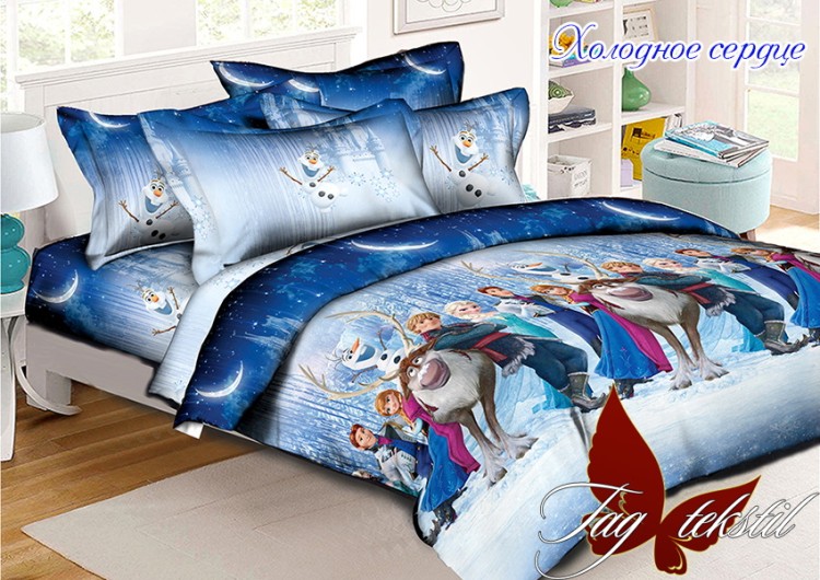 Постельное белье TAG Холодное сердце полуторный детский 150x215 купить в Brina