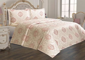 Комплект покрывало и наволочки Tropik Home Vivere Rose 220x230