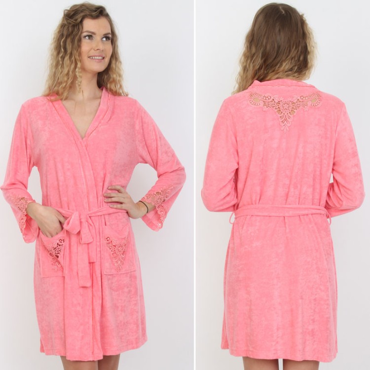 Халат женский Mariposa 2606 coral