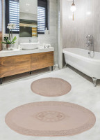 Набор ковриков для ванной комнаты Diva Wazo Cream 60*100+50*60