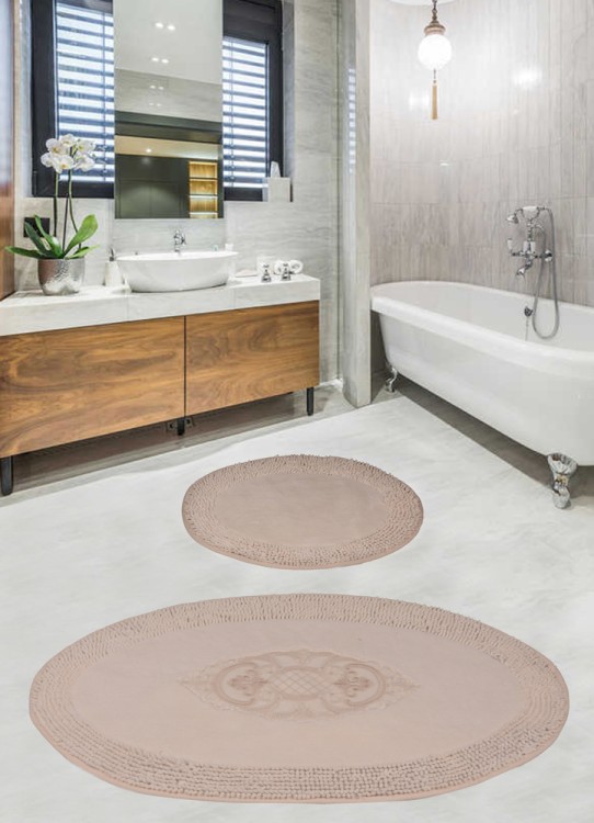 Набор ковриков для ванной комнаты Diva Wazo Cream 60*100+50*60