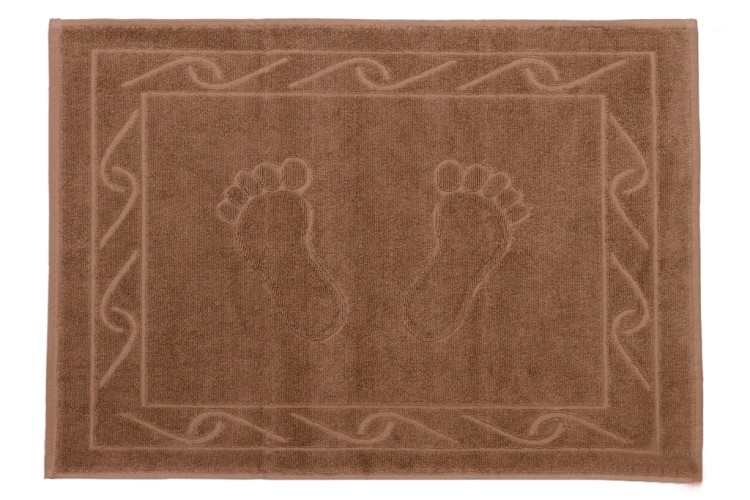 Полотенце-коврик для ног Hobby Hayal коричневый 50x70